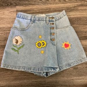 Chazzz Vintage Denim High waist skort